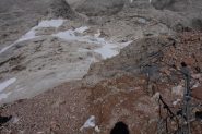 Altra possibilità di discesa verso il Rifugio Boè sullo sfondo