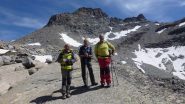 Elio, Valter e Osvaldo in discesa al Gias di Beu
