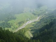 Bout du Col vista durante la discesa