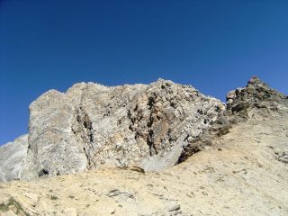 il profilo della cresta dal sentiero di avvicinamento