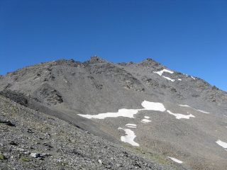 la parte di salita dal Colle