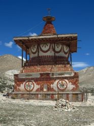 Chorten lungo il percorso