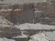 Grotte nelle ripide pareti a Kagbeni