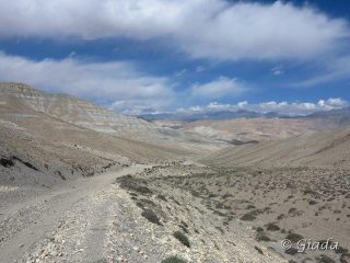 Distese infinite verso le montagne del Tibet