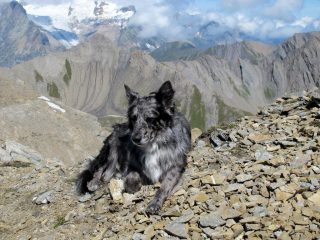 Frank in vetta e Mont Tapie sullo sfondo