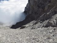 Canalone di salita al Col du Petit Obiou