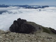 Petit Obiou e mare di nubi sul Devoluy