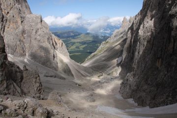Bellissimo vallone di discesa dalla forcella