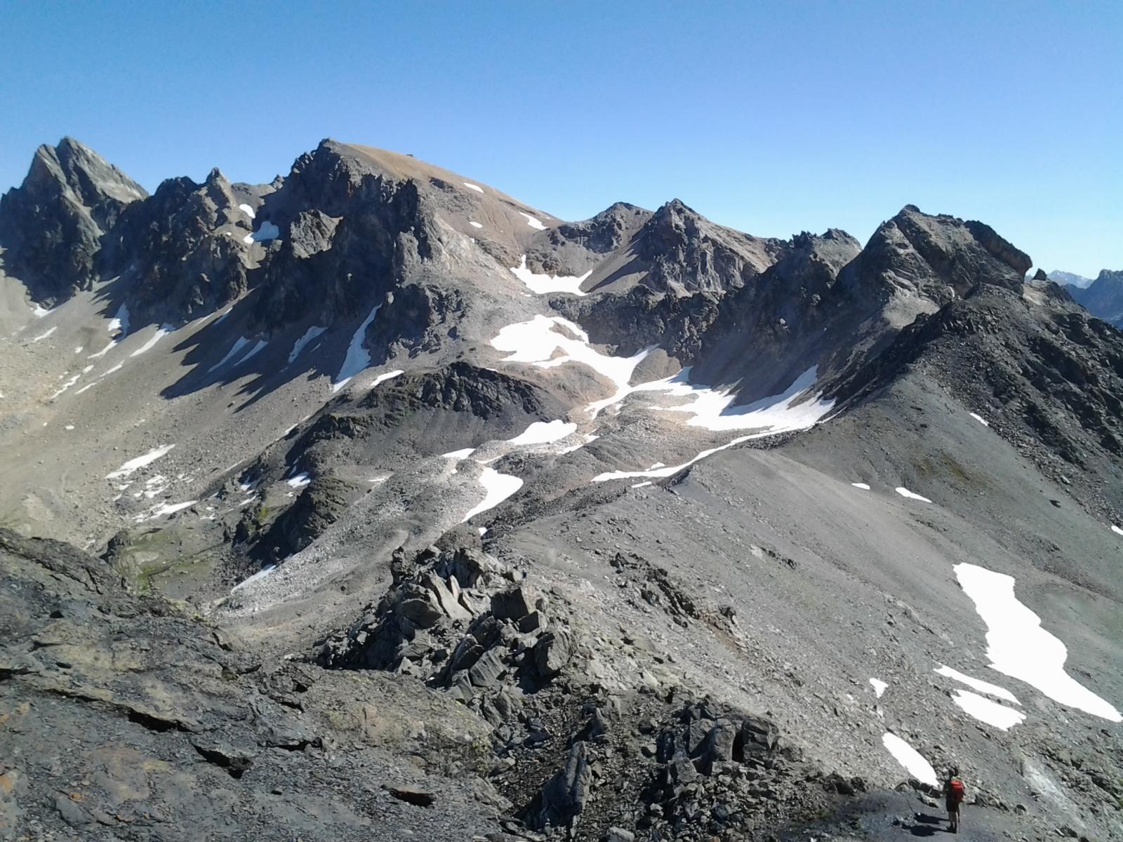 Dalla rocca Chardonnet, verso il Thabor