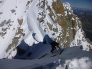 discesa dal gendarme della rocheuse