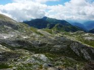 vista dal Castello verso il colle dei Signori e Cima Pertegà