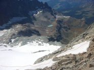 dalla vetta granparte dell'intera salita