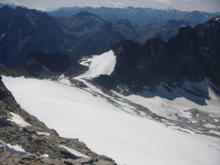 il ghiacciaio salito....dalla vetta