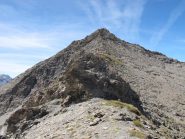 Il salto sulla cresta SE per la Rasin che si aggira sul versante francese