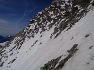 parte alta innevata, ma non crea problemi