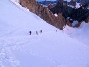 ... la cordata  2 (Marco, Sandro e Sergio) fotografata dalla cordata 1 (Annalisa & Marco)