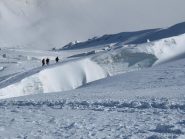la discesa è abbastanza agevole sull'ottima traccia