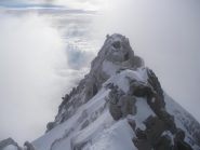 la cresta della normale dalla Gniffetti..vista dalla vetta..