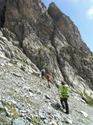 evidente camino che segna la prima parte dell'itinerario