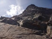 il pendio da risalire dal colle