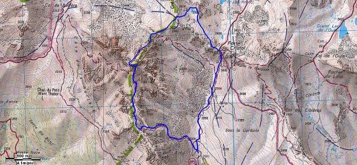 cartina con traccia gps