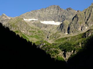 la parete vista da Orsio