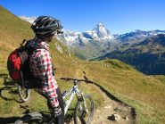 il sentiero 107 subito dopo la finestra di cignana