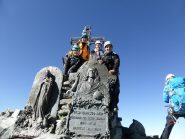 4 dei 5 compagni di ascesa Silvia ,Elena,Alessandro,Enrico