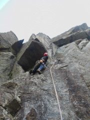 Fantastico tiro dopo la cengia...