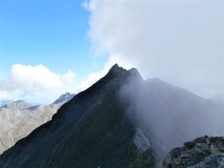 scendendo le 2 cime e la nebbia 