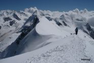 Panorama dall'Occidentale e cresta appena percorsa
