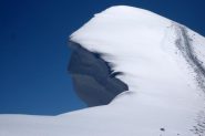 Cornice in prossimità della cima del Centrale