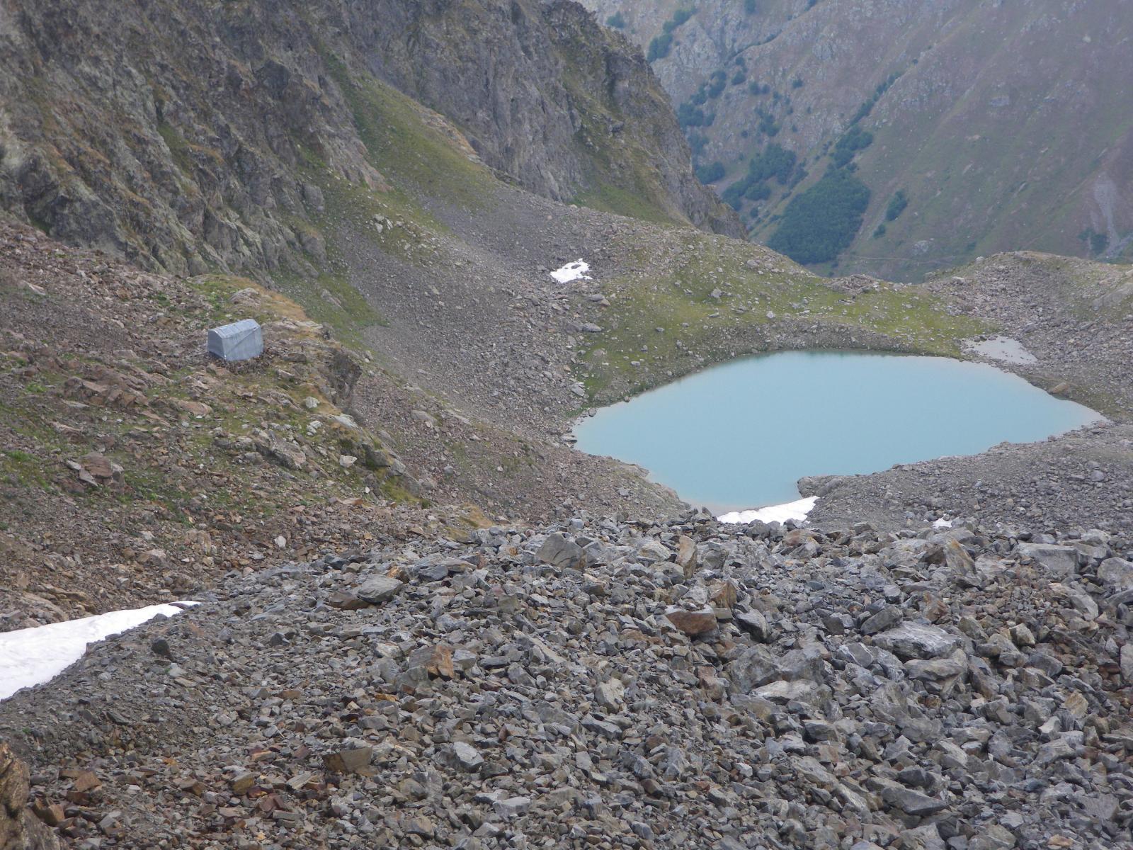 Lago Bianco e Bivacco dalla Cresta dei Ghiacciai