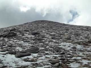 pendio ghiacciato per la nord