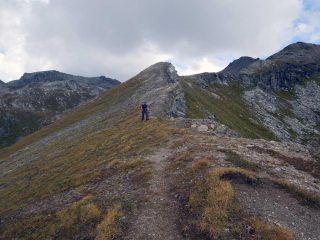 sulla cresta verso la palasina