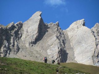 escursionisti sull'Alta Via