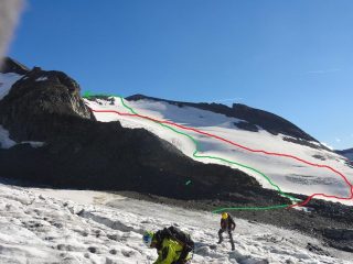 verde salita-rosso discesa
