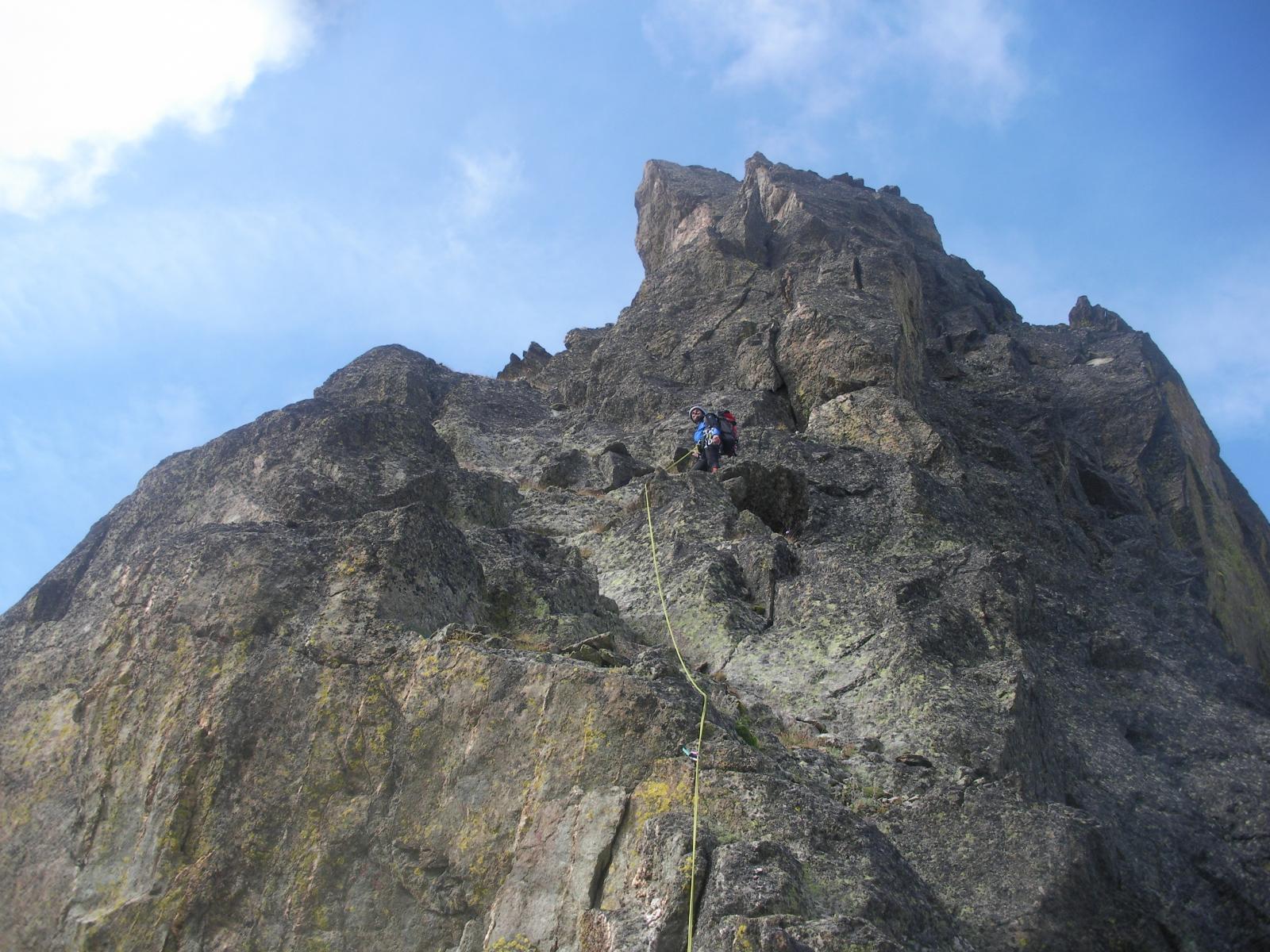 l'impennata che precede l'arrivo in vetta alla Maubert..