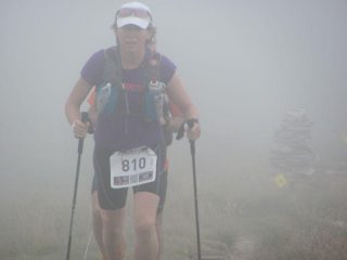 concorrente avvolta dalla nebbia