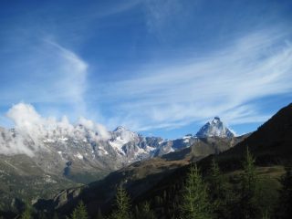 Il Cervino al mattino presto, prima delle nuvole