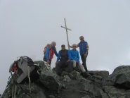 foto di gruppo con Battista, Mario e Sebastiano