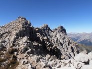 09 - sulla cresta finale, anticima Grand'Hoche, Grand'Hoche e Guglia d'Arbour