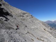 04 - traverso su cengia salendo al passo dell'Orso