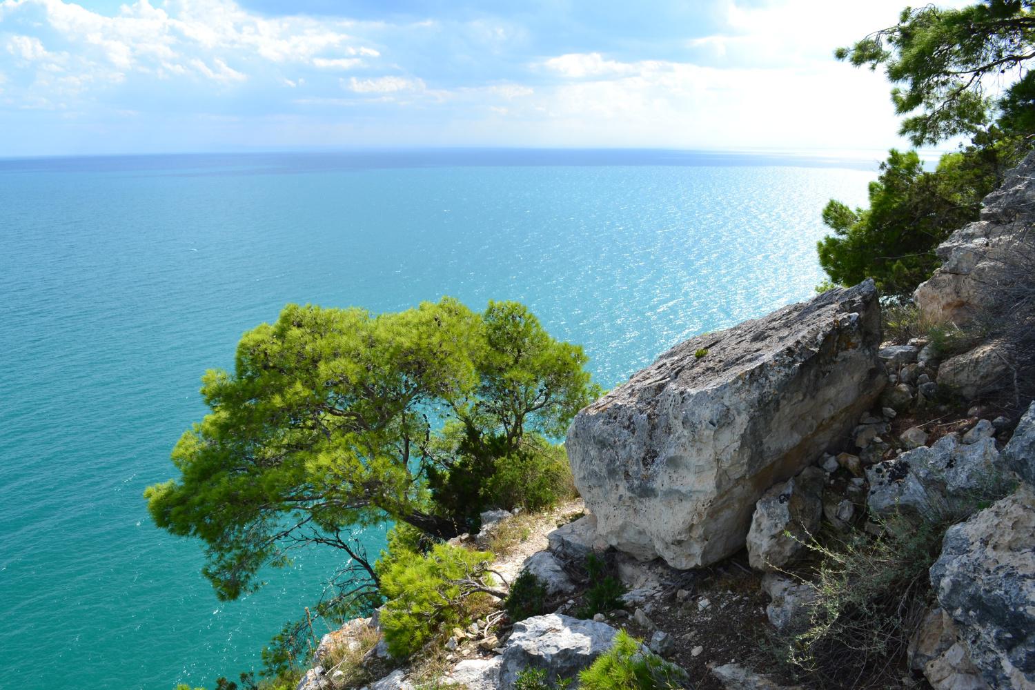 uno spettacolare colpo d'occhio sul mare