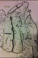 La Via Normale è la numero 9, mentre la 8 è la Variante.