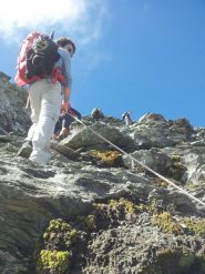 passaggio finale con cavo d'acciaio
