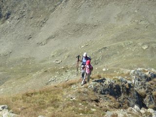 arrivo in vetta alla testa, occhio a come si mettono i piedi!