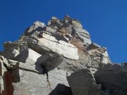 parte di cresta che fa accedere all'anticima-evitarla sulla dx