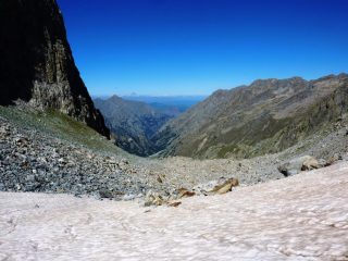parte terminale del Ghiacciaio del Clapier in discesa