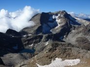 Verso Sommeiller e lago d'Ambin con i tre laghetti dove abbiamo tagliato